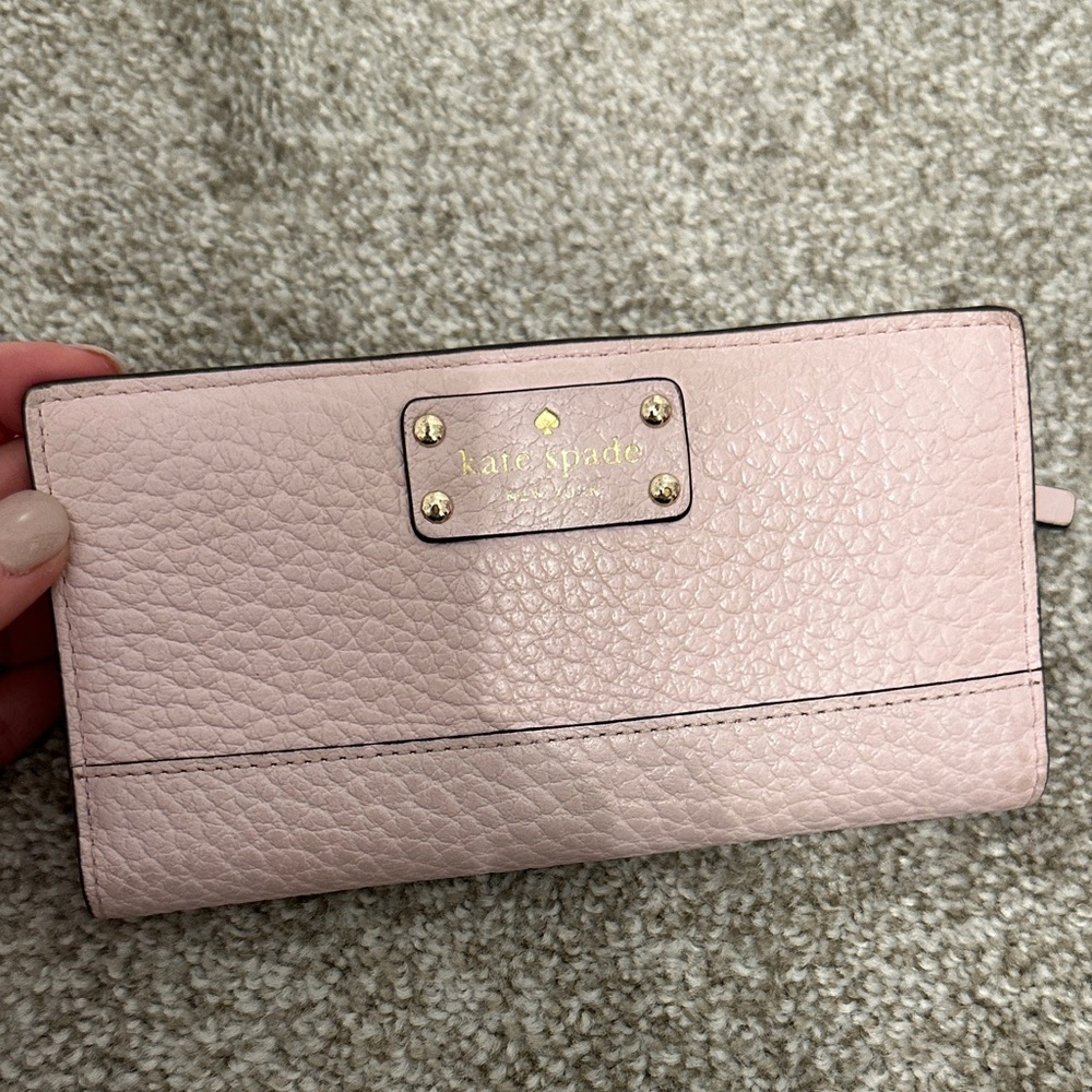 Kate Spade Blush Pink Textured Wallet